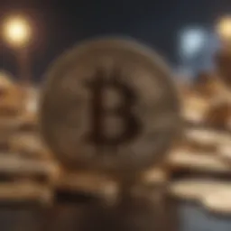 Abstract representation of cryptocurrency market dynamics