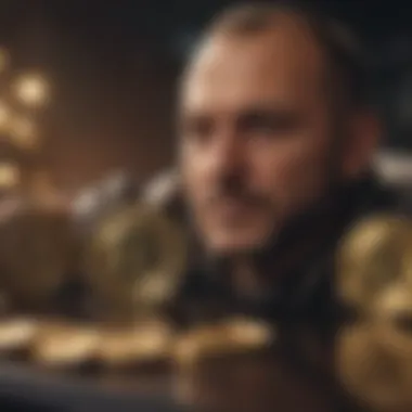 Visual representation of making informed investment decisions in cryptocurrency
