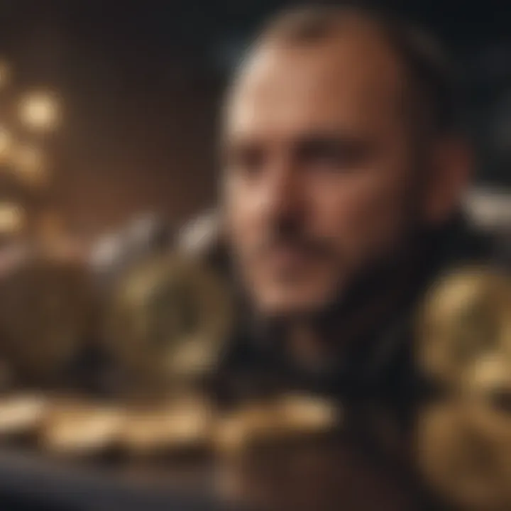 Visual representation of making informed investment decisions in cryptocurrency