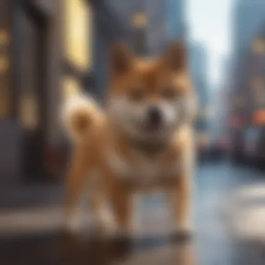 Navigating Binance US Cryptocurrency Exchange Cryptocurrency exchange platform interface with Shiba Inu logo