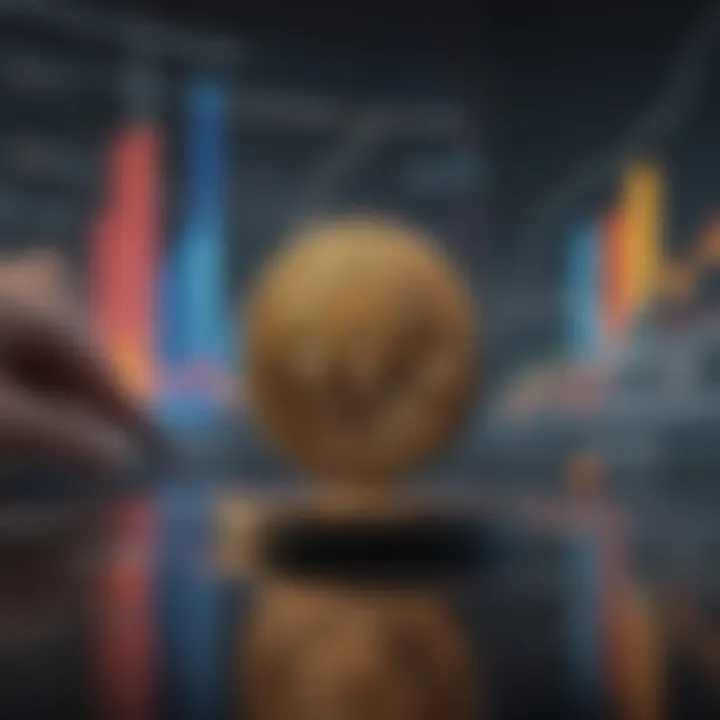 Illustration showcasing the process of researching performance before buying Coinbase stock