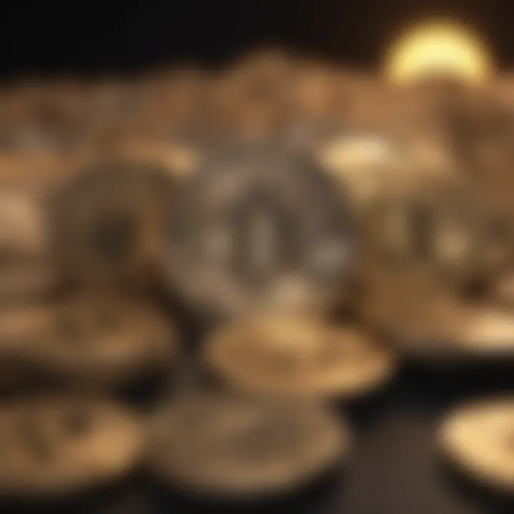 Visual depiction of various investment opportunities in cryptocurrency