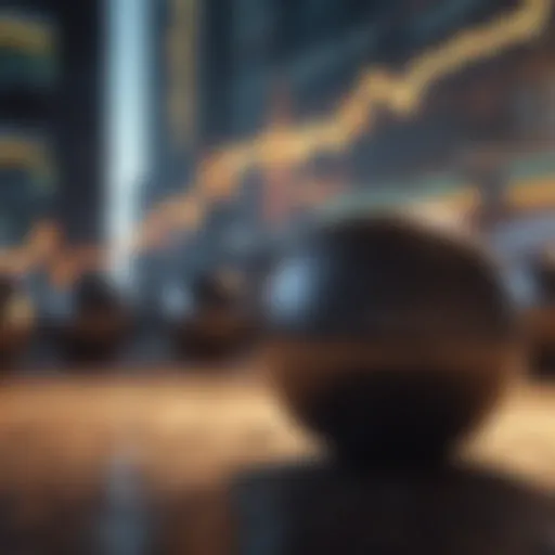 Conceptual depiction of market volatility