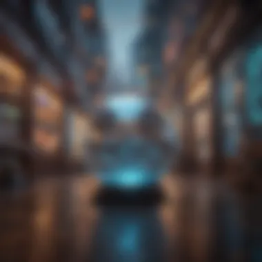 NFT Marketplace Dynamics Futuristic visualization of NFT marketplace dynamics