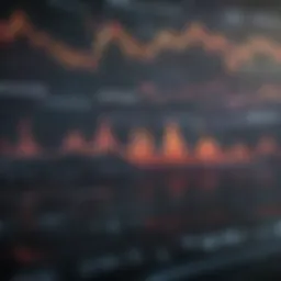 Illustration of stock market data analysis