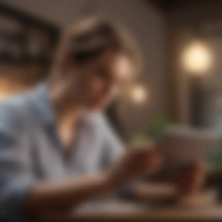 Person Researching WiFi Plans on Digital Tablet Person Researching WiFi Plans on Digital Tablet