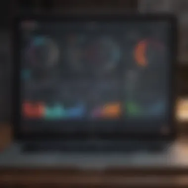 WiFi Service Comparison Chart on Laptop Screen WiFi Service Comparison Chart on Laptop Screen