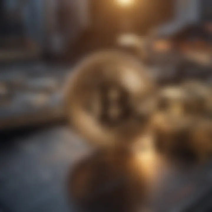 Conceptual visualization of regulatory considerations in cryptocurrency