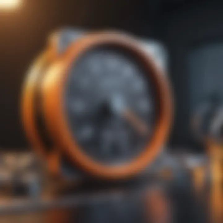 Graphical representation of helium mining performance metrics