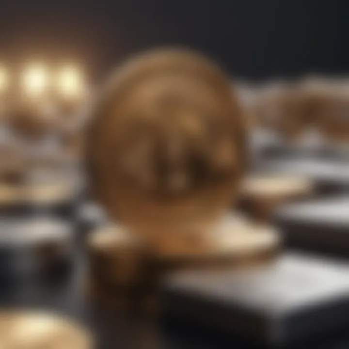 Conceptual image of tech royalties growth and profit