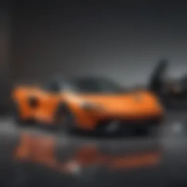 Different McLaren models lined up showcasing their design