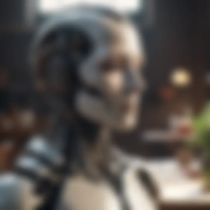 Visual representation of AI impact on job market