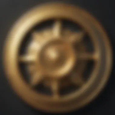 Artistic representation of 100 transforming into a golden ratio
