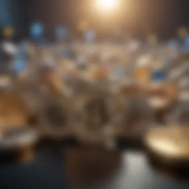 Cryptocurrency Market Fluctuations Abstract representation of cryptocurrency market fluctuations