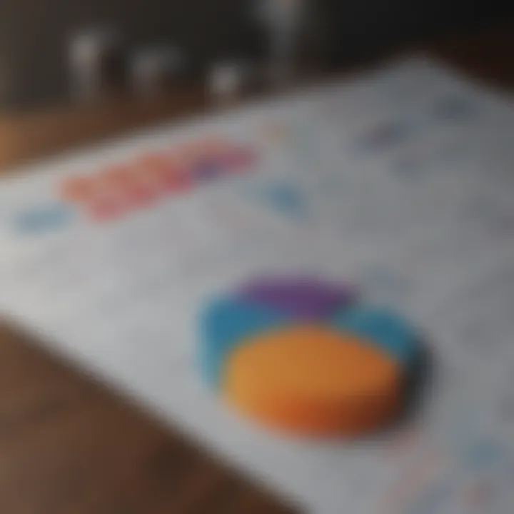 Illustration showing financial charts and graphs