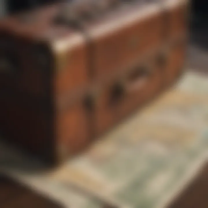 Illustration depicting a traveler with a suitcase and map