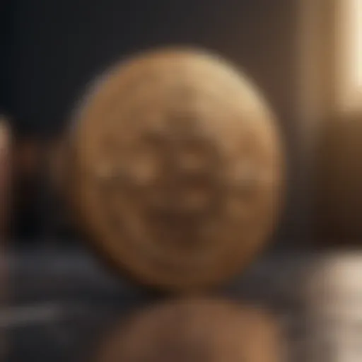 Coti Cryptocurrency Logo Coti cryptocurrency logo on a digital background