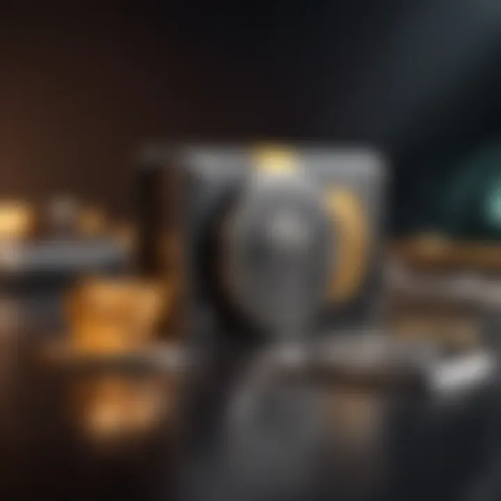 Security features in a crypto wallet visualized