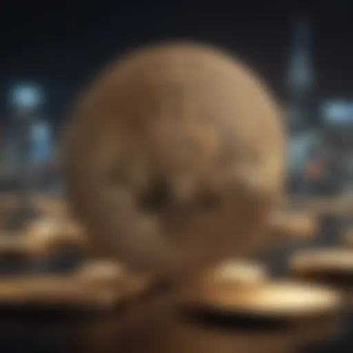 An abstract representation of cryptocurrency concepts