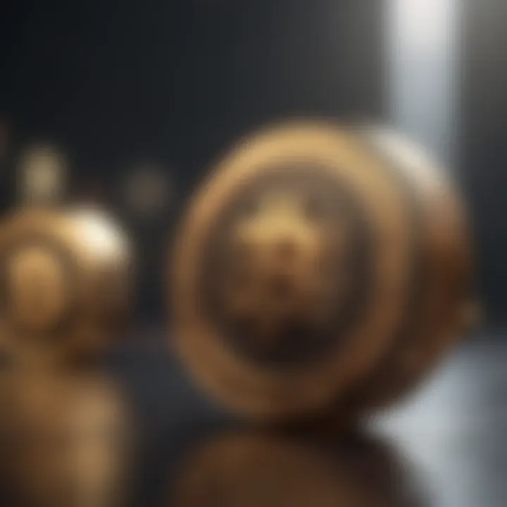 Visual representation of blockchain technology