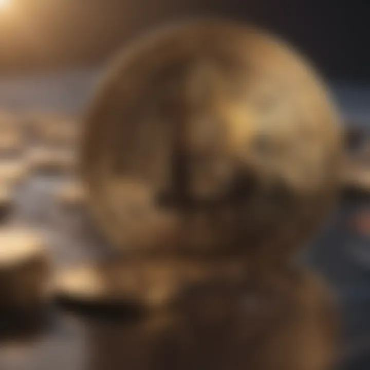 Cryptocurrency Financial Transactions Concept