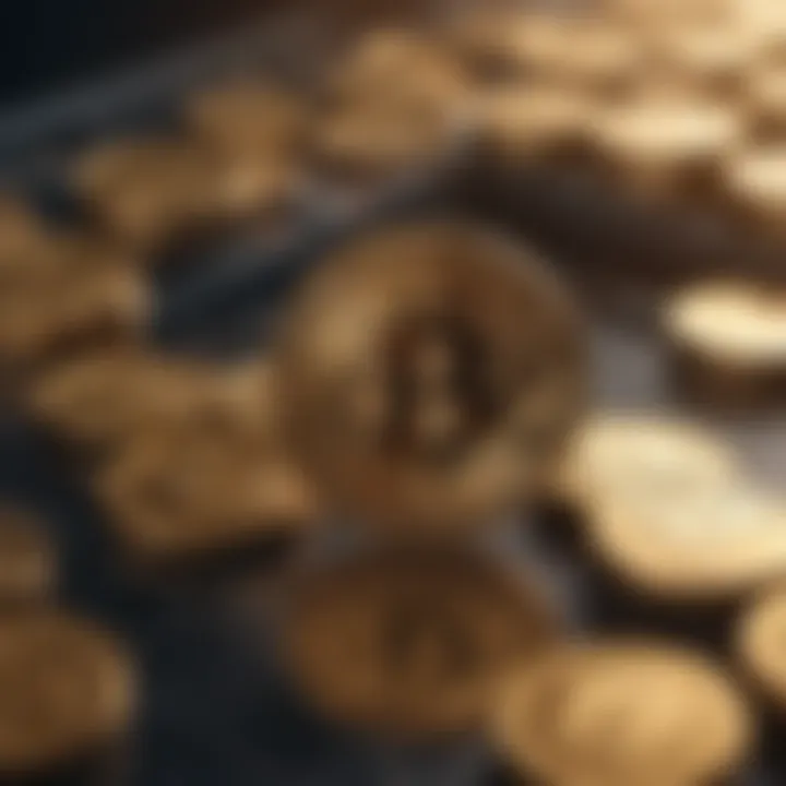Cryptocurrency integration in mobile devices illustration
