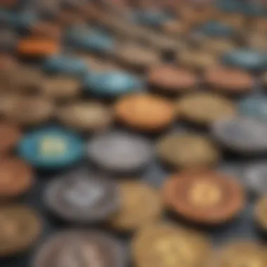 Comparison chart showcasing market performance of top cryptocurrencies