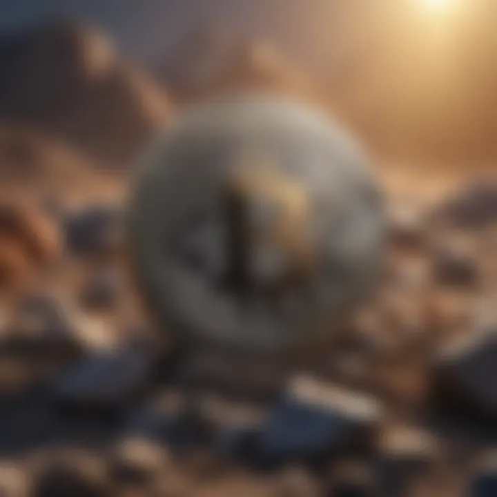 Abstract depiction of cryptocurrency mining landscape