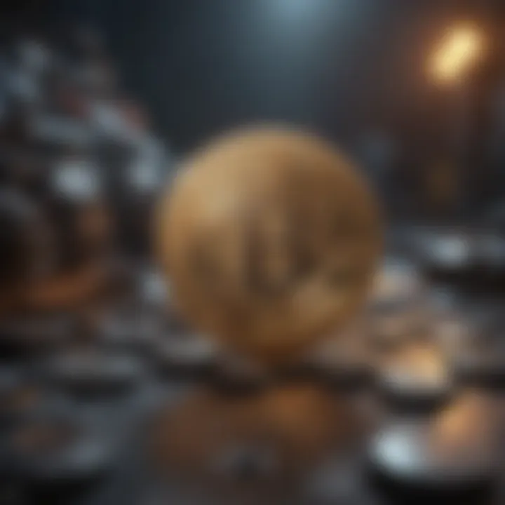 Visual diagram illustrating the cryptocurrency mining process