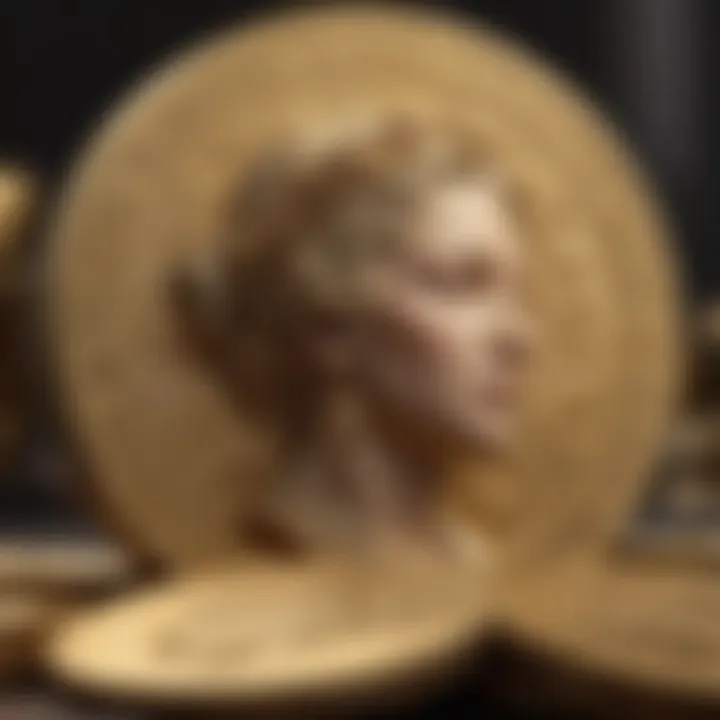 Cultural Elegance - Gold Coin Illustration