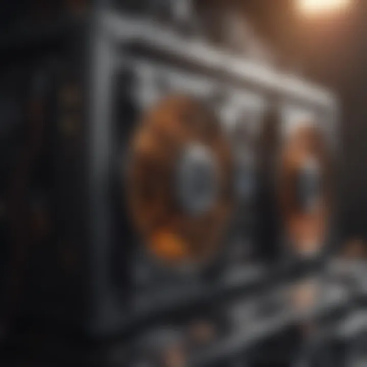 Visualization of data processing in a mining rig