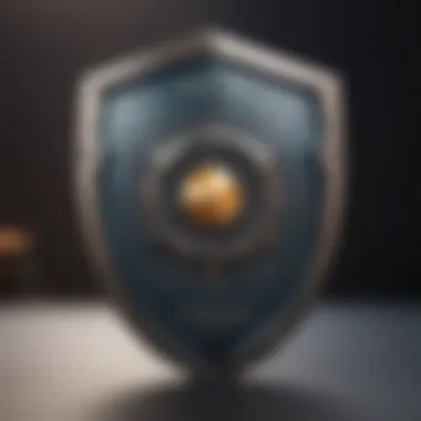 Data Protection Shield - Symbolic Illustration of Hard Drive Wallet Benefits