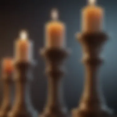 Understanding Candlestick Patterns Close-up of a financial chart with candlestick patterns