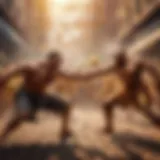 Illustration depicting the tug-of-war between fear and greed in market sentiment