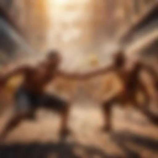 Illustration depicting the tug-of-war between fear and greed in market sentiment