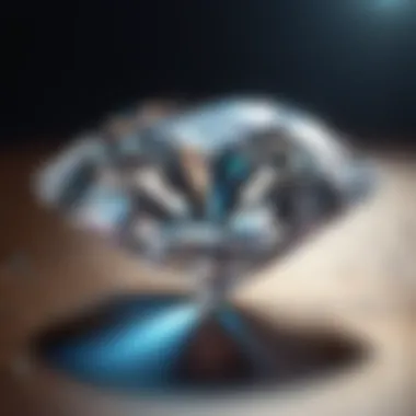 Pure Clarity Revelation High-quality diamond clarity revealing purity and flawlessness