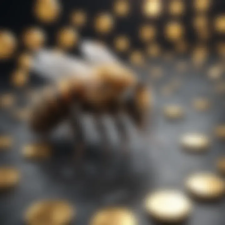 Understanding Crypto Prices Visual metaphor showing the depths of knowledge in understanding Bee Network crypto price