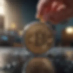 Conceptual illustration of blockchain technology