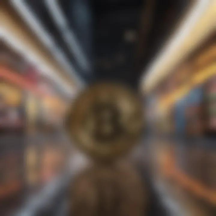 Digital Shopping Impact Conceptual depiction of digital currency impact on online shopping