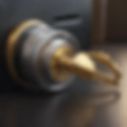 Digital Lock and Key Concept