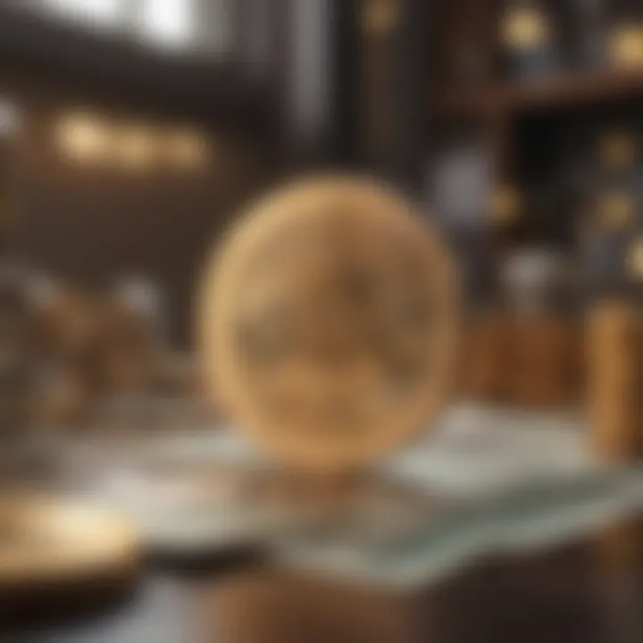 Illustration of digital tools for currency exchange optimization