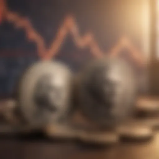 Illustration depicting the historical fluctuations of the Dollar to PKR exchange rate