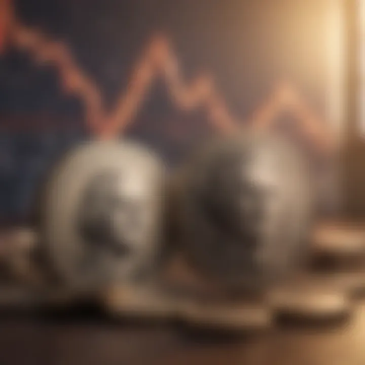 Illustration depicting the historical fluctuations of the Dollar to PKR exchange rate