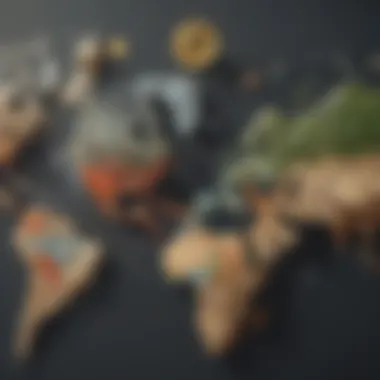 Interconnected Global Trade Impacts Global trade routes map showcasing currency impact