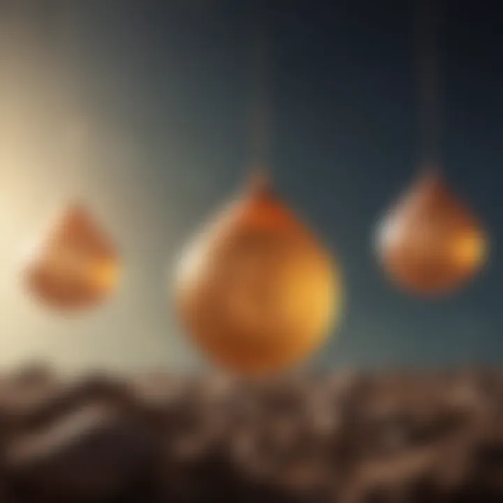 Artistic depiction of airdrops in the cryptocurrency world