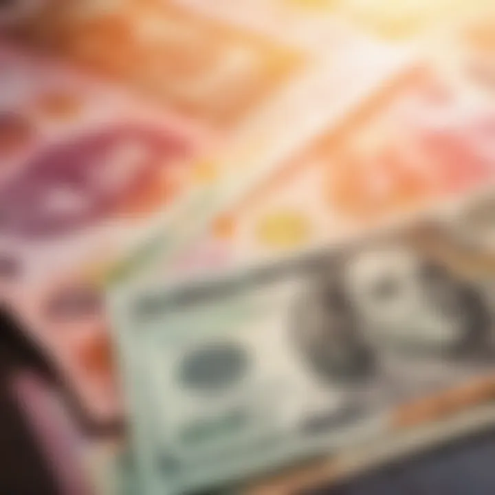 Economic Indicator Graph Showing Currency Exchange Trends