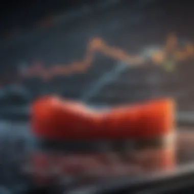 Graph illustrating market trends