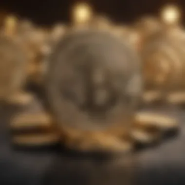 Cryptocurrency Security Illustration Abstract Representation of Cryptocurrency Security