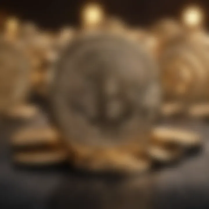 Cryptocurrency Security Illustration Abstract Representation of Cryptocurrency Security