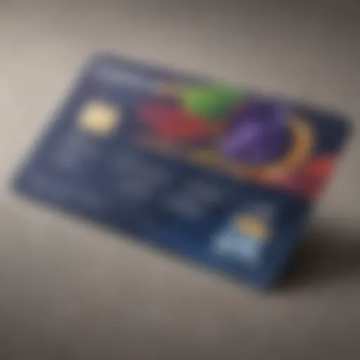 Elegant prepaid credit card design